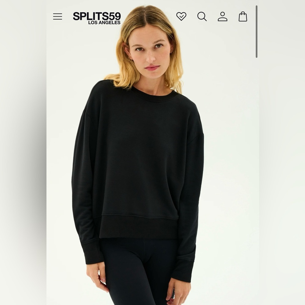 Splits59 Black Pullover size small